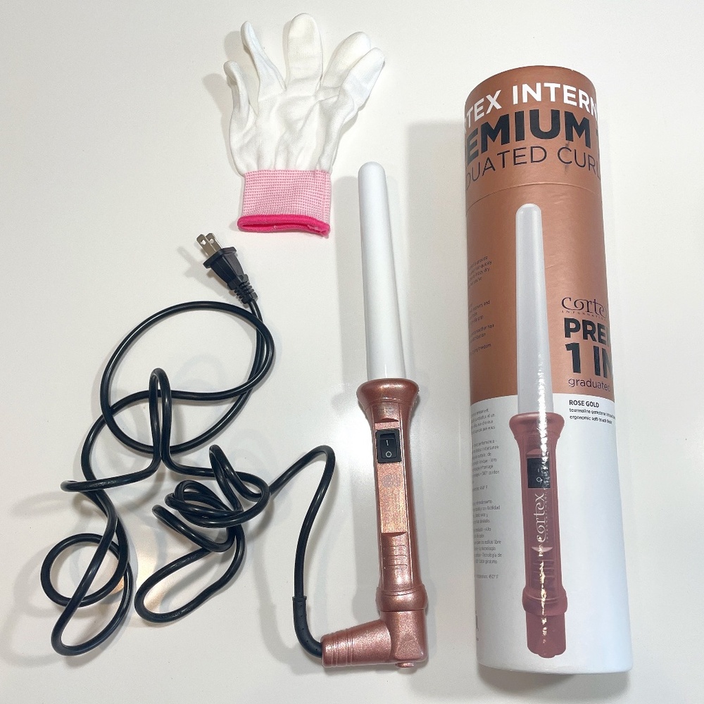 1" Rose Gold Cortex Curling Wand